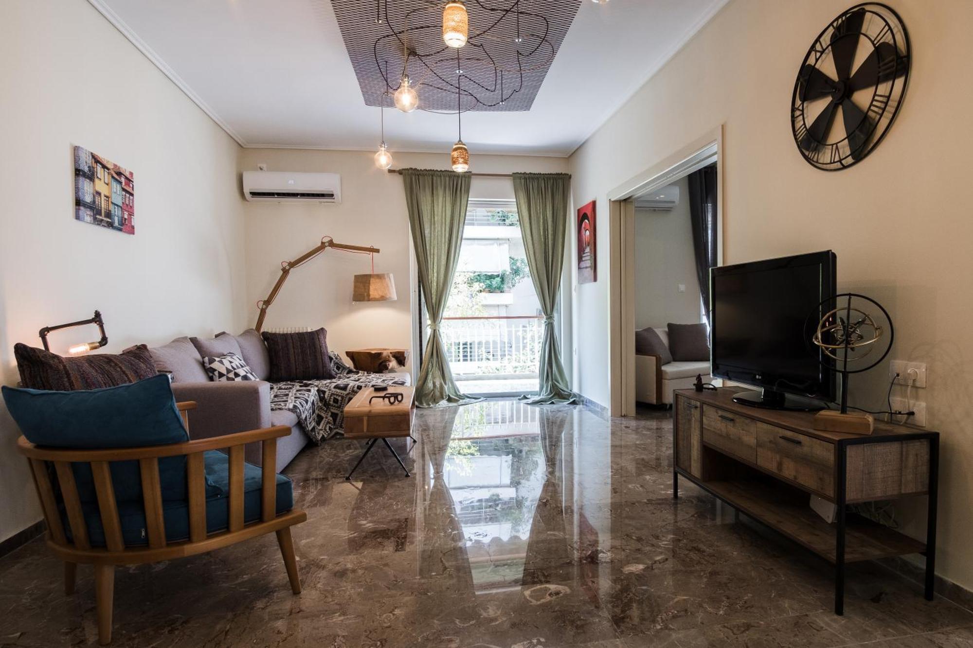 Comfy Apartment Of 104 M² Near Metro! Atena Exterior foto
